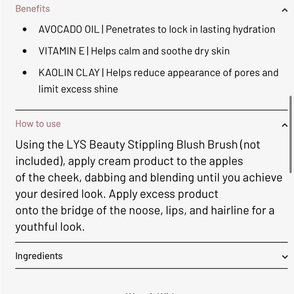 ✨💖 LYS Higher Standards 3pc Cream Blush Set 💖✨ - Picture 7 of 7